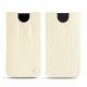 Apple iPhone Xs Max leather pouch - Crocodile milk