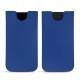 Pochette cuir Apple iPhone Xs Max - Bleu océan PU