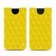 Apple iPhone Xr leather pouch - Jaune fluo - Couture