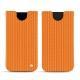 Custodia in pelle Apple iPhone Xr - Abaca arancio