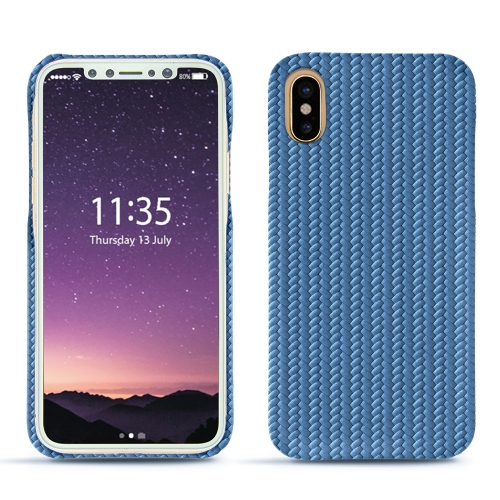 硬质真皮保护套 Apple iPhone XsAbaca ishia ( Pantone #395775 ) 