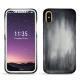 Capa em pele Apple iPhone X - Gris Patine