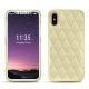 Apple iPhone X leather cover - Beige - Couture ( Nappa - Pantone 7502C ) 