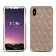가죽 커버 Apple iPhone X - Taupe vintage - Couture