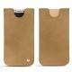 Apple iPhone X leather pouch - Sable vintage ( Roughtcut - Gaucho#57254 ) 