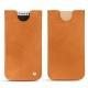 Pochette cuir Apple iPhone X - Mandarine vintage ( Pantone 165C ) 
