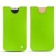 Pochette cuir Apple iPhone X - Vert fluo