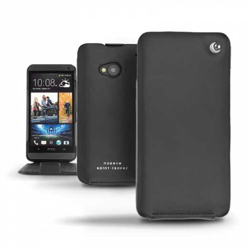 Capa em pele HTC One  - Noir ( Nappa - Black ) 