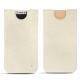 Apple iPhone X leather pouch - Blanc escumo