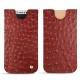 Custodia in pelle Apple iPhone X - Autruche ciliegia
