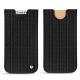 Funda de piel Apple iPhone X - Abaca nero