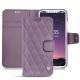Housse cuir Apple iPhone X - Lilas - Couture ( Nappa - Pantone 2645U ) 