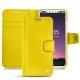 Housse cuir Apple iPhone X - Jaune fluo