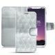Housse cuir Apple iPhone X - Platinium - Couture