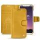 Housse cuir Apple iPhone X - Jaune soulèu