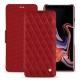 Custodia in pelle Samsung Galaxy Note9 - Rouge - Couture ( Nappa - Pantone 199C ) 