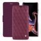 Samsung Galaxy Note9 leather case - Prune vintage - Couture