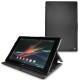 Sony Xperia Tablet Z  leather case - Noir ( Nappa - Black ) 