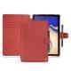 Samsung Galaxy Tab S4 10.5 leather case - Cerise vintage ( Pantone 185C ) 