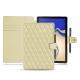 Samsung Galaxy Tab S4 10.5 leather case - Beige - Couture ( Nappa - Pantone 7502C ) 