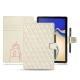 Capa em pele Samsung Galaxy Tab S4 10.5 - Blanc escumo - Couture