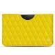 Pochette cuir Samsung Galaxy Tab S4 10.5 - Jaune fluo - Couture