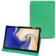 Samsung Galaxy Tab S4 10.5 leather case - Menthe vintage ( Pantone 562C ) 