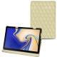 Housse cuir Samsung Galaxy Tab S4 10.5 - Beige - Couture ( Nappa - Pantone 7502C ) 