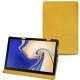 Samsung Galaxy Tab S4 10.5 leather case - Jaune soulèu