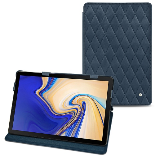 Lederschutzhülle Samsung Galaxy Tab S4Jean vintage - Couture ( Pantone #2f414f  ) 