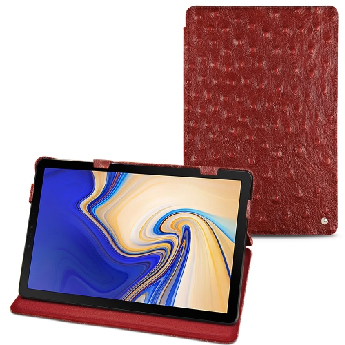 Lederschutzhülle Samsung Galaxy Tab S4Autruche ciliegia ( Pantone #a4343a ) 