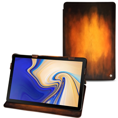 Housse cuir Samsung Galaxy Tab S4Fauve Patine