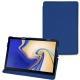 Samsung Galaxy Tab S4 10.5 leather case - Bleu Océan PU