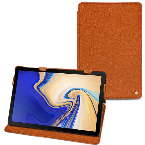 硬质真皮保护套 Samsung Galaxy Tab S4Orange vibrant ( Pantone #e36b39 ) 