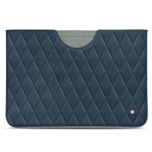 Housse cuir Microsoft Surface Pro (2017)Jean vintage - Couture ( Pantone #2f414f  ) 