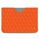 Pochette cuir Microsoft Surface Go - Orange fluo - Couture