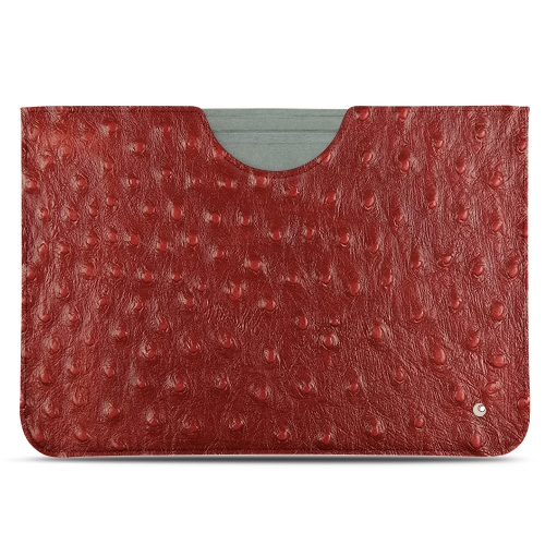 Housse cuir Microsoft Surface Pro (2017)Autruche ciliegia ( Pantone #a4343a ) 