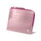 Portemonnaie und Kartentasche - Anti RFID / NFC - Rose ( Nappa - Pantone 2365C ) 