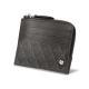 Wallet and card holder - Anti-RFID / NFC - Anthracite - Couture ( Pantone 424C ) 
