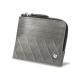 Wallet and card holder - Anti-RFID / NFC - Acier vintage - Couture
