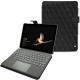 Lederschutzhülle Microsoft Surface Go - Ebène - Couture ( Sleek P C12 - Black ) 