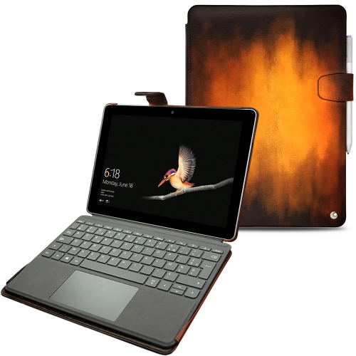 Capa em pele Microsoft Surface GoFauve Patine