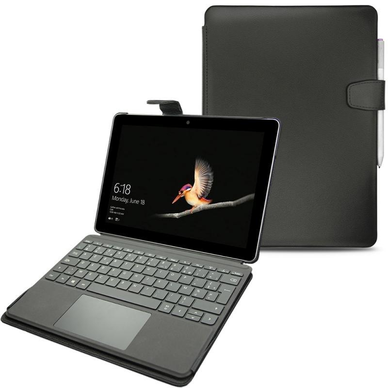 Housse cuir Microsoft Surface Go - Noir PU