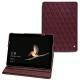 Housse cuir Microsoft Surface Go - Lie de vin - Couture ( Pantone 5115C ) 