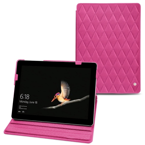 Capa em pele Microsoft Surface GoRose BB - Couture ( Pantone #DB599F )