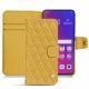 Housse cuir Oppo Find X - Mimosa - Couture ( Pantone 141C ) 