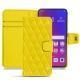 Housse cuir Oppo Find X - Jaune fluo - Couture