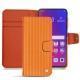 Lederschutzhülle Oppo Find X - Abaca arancio