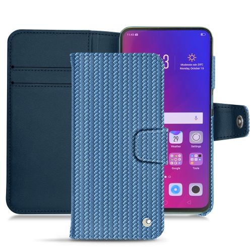 Funda de piel Oppo Find XAbaca ishia ( Pantone #395775 ) 