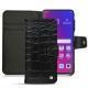 Housse cuir Oppo Find X - Crocodile nero